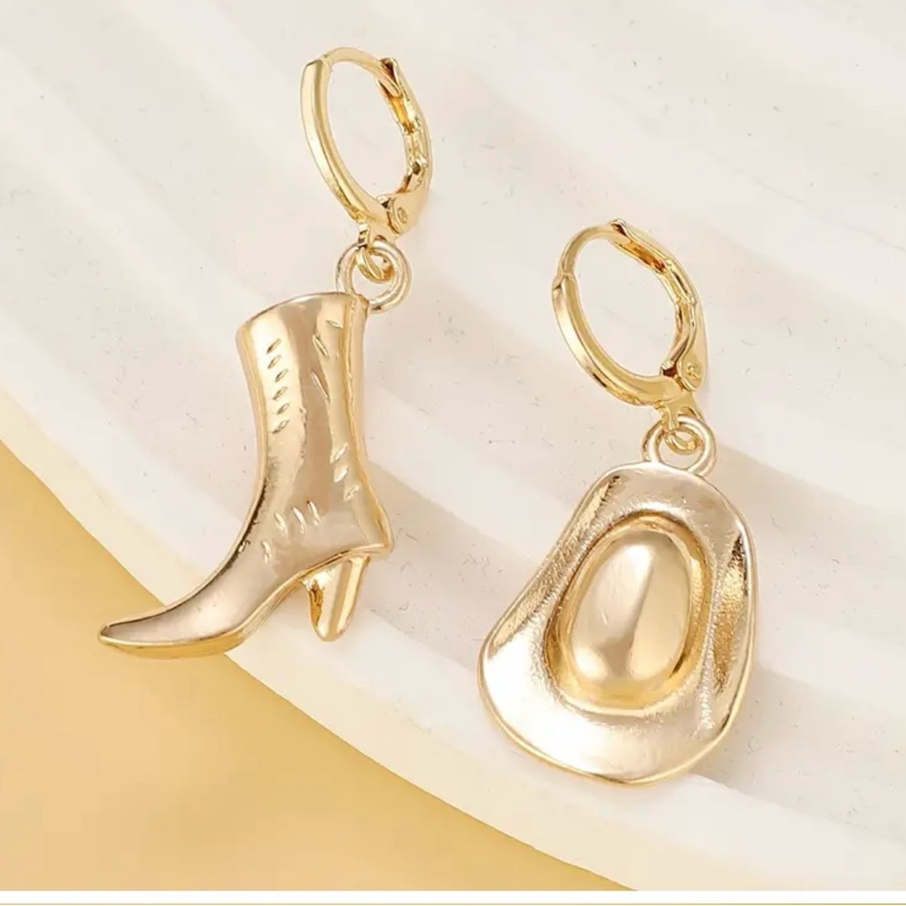 Western Boot & Hat Earrings, NWT